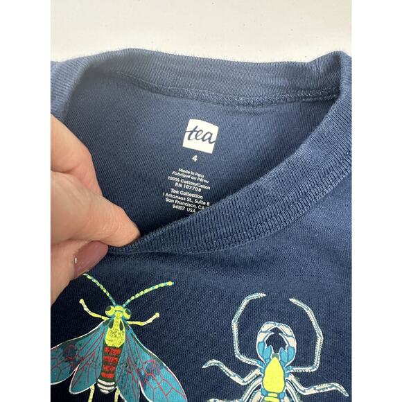 Boys Tea Collection Bug Shirt Size 4 - Picture 4 of 5